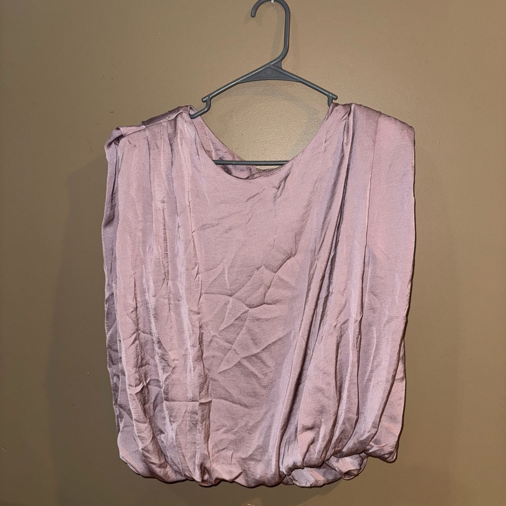 Elegant Pink Sleeveless Blouse